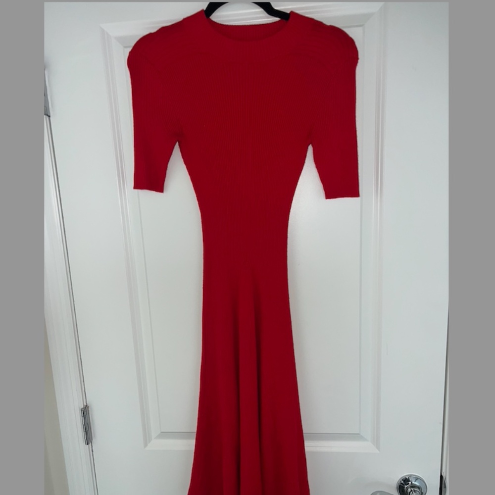 H&M | Ribbed Mock Neck Sweater Dress